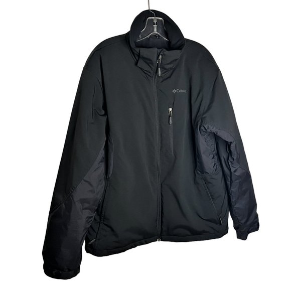 Men's Columbia Insulated Softshell Jacket, Black, Size L - Picture 1 of 16